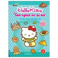 Sách Tô Màu Dán Hình Sticker - Hello Kitty Tinh Nghịch Mê Du Lịch - Châu Phi Hùng Vĩ