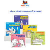 Sách tô màu song ngữ Mideer Coloring book cho bé từ 3 tuổi, giấy dày dặn, 40 trang, nhiều hình sinh động