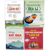 Sách - Tổng Ôn Toàn Diện Môn Lịch Sử + Địa Lí, Bộ Đề Kiểm Tra Đánh Giá Môn Lịch Sử Lớp 12, Sổ Tay (Bộ 3 Cuốn)