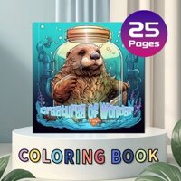 Sách tranh tô màu hình gấu chúc | Hãy đến với chú gấu dễ thương để thực hiện ước mơCải thiện sự tập trung và sáng tạo, Thích hợp cho mẫu giáo và thanh thiếu niên, Giải phóng trí tưởng tượng không giới hạn