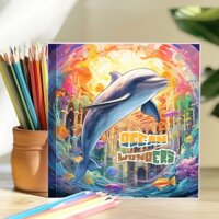 Sách tranh tô màu thế giới biển | Cuộc phiêu lưu cá heo dễ thương và sinh vật dưới nước phong phú, Phong cách hoạt hình Sáng tạo vui nhộn, Tăng cường sự tập trung và sáng tạo, Lựa chọn quà tặng ngày lễ hoàn hảo