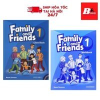 Sách- (Trọn bộ 2 cuốn) Family And Friends 1 (Class Book + WorkBook) Tặng Kèm Bookmark