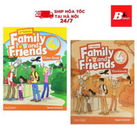 Sách - (Trọn Bộ 2 cuốn) Tiếng Anh- Family And Friends 4- 2nd Edition (WB + SB) Tặng Kèm Bookmark