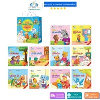 Sách - Truyện tranh kỹ năng giao tiếp ứng xử song ngữ Anh Việt - Dành cho trẻ trên 2 tuổi - Túi gồm 10 cuốn có file nghe