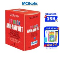 Sách - Từ Điển Anh Anh Việt Phiên Bản Bìa Cứng Màu Đỏ - Giải Nghĩa Đầy Đủ Ví Dụ Phong Phú