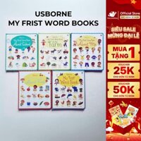 Sách Usborne My Frist Word Books - bộ 5 cuốn bìa cứng kèm Audio