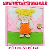 Sách vải cho bé gái thời trang tạo mẫu