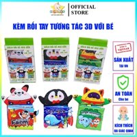 Sách vải cho bé kèm rối tay tương tác 3D thương hiệu Bé Heo Sữa