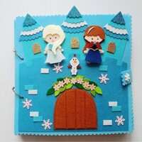 Sách vải Công chúa - Nữ hoàng Băng giá Elsa - Frozen - Sách vải Elsa & Ana (Hình thật)