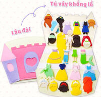 SÁCH VẢI GIÁO DỤC LÂU ĐÀI VÀ 12 CÔNG CHÚA DISNEY