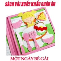 Sách vải Một Ngày Của Bé Gái – Dành cho bé gái từ 1 – 10 tuổi