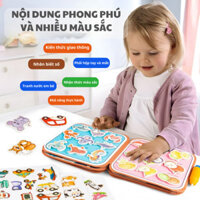 Sách Vẽ Trang Bằng Nước Cho Bé, Sách Bóc Dán Hỗ Trợ Phát Triển Tư Duy Cho Bé - Sạch Học Liệu Montessori