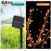 SADA Dây chuyền chiếu sáng LED năng lượng mặt trời Dây chuyền chiếu sáng hoa anh đào ngoài trời Sân chống nước Trang trí nội thất Hoa đào Đèn nhấp nháy đầy màu sắc
