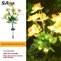SADA Đèn sân vườn năng lượng mặt trời Led Mô phỏng Bướm Hoa lan Đèn đất Biệt thự ngoài trời Trang trí sân vườn Bãi cỏ