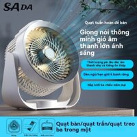 SADA Quạt điện gia dụng sạc usb quạt sàn quạt lưu thông không khí quạt gió mạnh quạt để bàn quạt để bàn