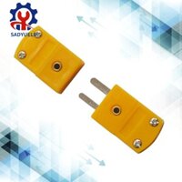 Sadyuele 10 chiếc Đầu nối dây cặp nhiệt điện loại K Mini Ổ cắm cảm biến nhiệt độ