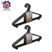 Sadyuele 20 Chiếc Quần Áo Áo Móc Treo Nhựa Người Lớn Chống Trượt Móc Đa Năng Cho Clo