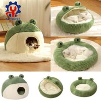 Sadyuele Dễ Thương Vải Mềm Hoạt Hình Thú Cưng Chó Mèo Nhà Kennel Puppy Giường Đệm Giỏ