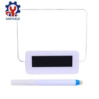 Sadyuele Đèn LED Đồng hồ kỹ thuật số Báo động Bảng tin huỳnh quang Lịch Mới