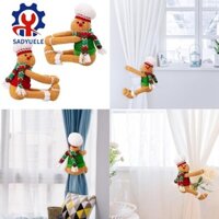 Sadyuele Dệt Kim Bánh Gừng Người Hình Ảnh Dây Buộc Dễ Dàng Lắp Đặt Trang Trí Giáng Sinh