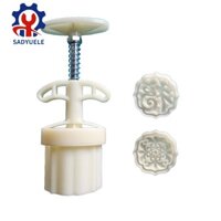Sadyuele Khuôn tráng miệng Trung Quốc tinh tế Dụng cụ làm bánh Bánh trung thu bằng nhựa Khuôn ép