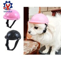 Sadyuele Mũ bảo hiểm thú cưng Mũ bảo hiểm chó con Mũ bảo hiểm cho chó xe máy Mũ bảo hiểm cho chó Mũ bảo vệ
