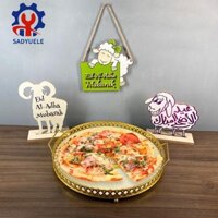 Sadyuele Mubarak Eid Sắt Món Tráng Miệng Đĩa Khay Nướng Bánh Ngọt Bảo Quản Bánh Mì Loaf Pan Hồi Giáo Ramadan Tiếp Liệu