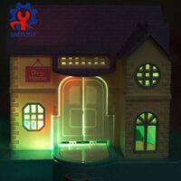 Sadyuele Ngôi Nhà Vui Nhộn Heo Ngân Hàng Tiền Lưu Trữ Hộp Đựng Tiền Điện Âm Nhạc Trộm Chó Đồng Xu Ngân Hàng Cho Gia Đình Phòng Trẻ Em Máy Tính Để Bàn