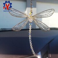 Sadyuele Pha Lê Cầu Vồng Suncatcher Chuồn Chuồn Cửa Sổ Treo Trang Trí Sân Vườn Trang Trí Nhà