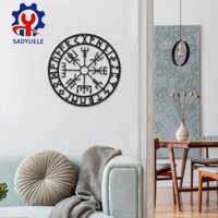 Sadyuele Thần Thoại Bắc Âu Runes Và Biểu Tượng Ký Hiệu Trang Trí Nội Thất Nhà Hình Tròn