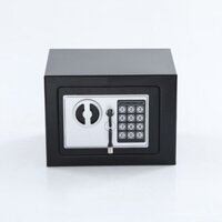 Safe box 17E all-steel household small safe box mini fixed electronic password coin-operated piggy bank safe deposit box OPQV