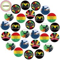 Safenh Martin Luther King Day Pin Back Nút Huy Hiệu MLK Huy Hiệu Tưởng Niệm Dành Cho Nam Nữ, Bình Đẳng Hòa Bình Công Lý Quần Áo Phụ Kiện Cho Martin Luther King Day VN