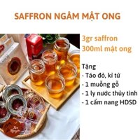 Saffron ngâm mật ong rừng 300ml/500ml/1000ml