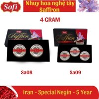 Saffron Safi [ 4 Gram] - Nhuỵ Hoa Nghệ Tây Iran - Loại Sợi Special Negin Cây Trồng 5 Năm Cải Thiện Giấc Ngủ, Vóc Dáng