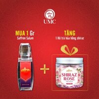 Saffron Salam 1Gram - Tặng Hũ Trà Hoa Hồng Shiraz 10gr - Nhụy Hoa Nghệ Tây Chính Hãng