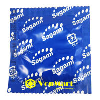 Sagami 6 Stages Tight-Fit 1 chiếc, bao cao su siêu mỏng với 6 lần lượn sóng tăng khoái cảm mạnh
