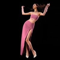 SAGITTARIUS SET | Set áo croptop 2 dây và chân váy xẻ tà