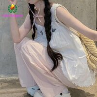 Sahrai Quần Nữ Y2K, Thêu Nơ Cao Cấp Quần Ống Rộng, Chống Nắng Mỏng Thường Ngày Phù Hợp Với Quần Baggy Rời Nữ