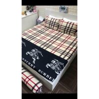 Sài Gòn Bộ ga gối 3 món Drap 1m2x2m kẻ bbry kẻ ngựa