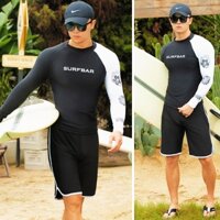 Sailbee Nam Chống Nắng UV Tay Dài Rash Guard Wetsuit Đồ Bơi Top Bộ Đồ Lặn Nam Chia Quần Dài Tay Chống Nắng M0122