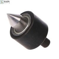 Sain Live Center Head, 6mm Shank DIY Revolving Center, Phụ kiện chính xác cao Thép màu đen Máy tiện chế biến gỗ Máy tiện