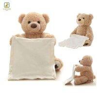 Sain Peekaboo Bears, Động vật nhồi bông Âm nhạc điện ẩn đồ chơi tìm kiếm, Gấu Robot ẩn náu và tìm kiếm Đồ chơi sang trọng 30cm Gấu nhút nhát Đồ chơi trẻ em