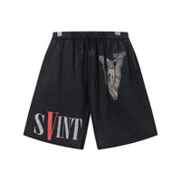 Saint Michael Joint NameVPrinted Loose Casual Washed and Worn Shorts Sports Pants Men