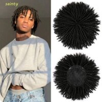 Sainty Dreadlock Tóc Topper Tóc Giả, Móc Bím Tóc Giả Afro Locs Bện Tóc Giả, Bện Nửa Tóc Giả Mềm Tóc Giả Đóng Cửa Tóc Giả Ngắn Dreads Dành Cho Nam Nữ