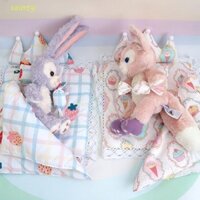 Sainty Nhà Búp Bê Giường Thu Nhỏ, Túi Ngủ Búp Bê 20cm Thu Nhỏ Năm Mảnh, Cân Nhà Búp Bê Phòng Ngủ Giường Nệm Chăn Mềm Mại Sang Trọng Búp Bê Chăn Ga Gối Nhà Búp Bê