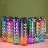 Sajenh 1 Lít Bình Nước Động Lực Thể Thao Nước Chống Rò Rỉ Chai Uống Du Lịch Ngoài Trời Tập Gym Thể Dục Bình Cho Nhà Bếp Mới