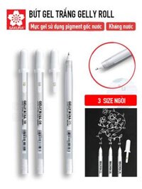 SAKURA Bút Gel Gelly Roll trắng
