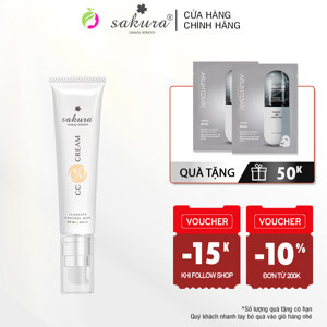 Kem dưỡng da trang điểm đa năng Sakura CC Cream SPF 50 PA+++