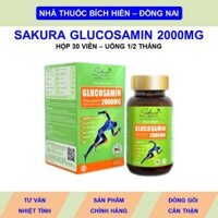 Sakura glucosamin 2000MG hộp 30 viên uống bổ xương khớp ngăn ngừa thoái hóa khớp