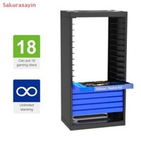 {Sakurasayin} PS4 al Disic Storage Tower Games Giá đỡ đĩa đứng 18 đĩa chơi Game cho PlayStation4 Pro Slim / Xbox One mới